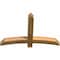 Ekena Millwork Bellingham Rough Sawn Timber Gable Bracket, Western Red Cedar, 48"W x 32"H x 4"D x 4"F, 16/12 Pitch GBW048X32X0404BEL00RWR - alternate 2